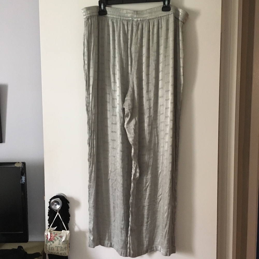 SKIMS Logo Print Jacquard Satin Pull On Sleep Pants 2X